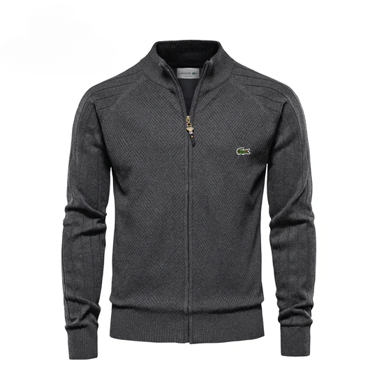 Felpa con zip testurizzata da uomo LC - SALDI DI LIQUIDAZIONE