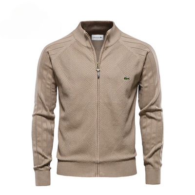 Felpa con zip testurizzata da uomo LC - SALDI DI LIQUIDAZIONE