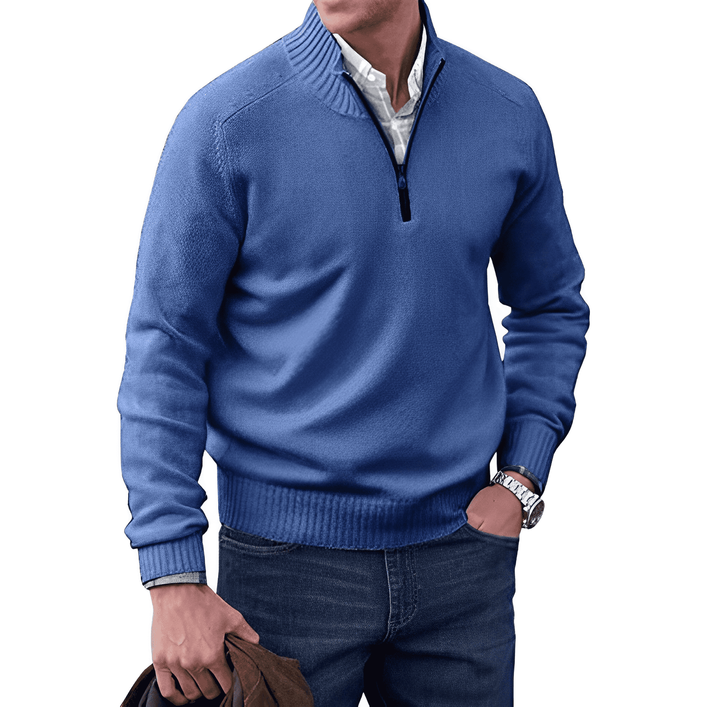 JERSEY | Maglione invernale zip confortevole ed elegante